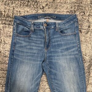 American Eagle Outfitters Women's Light Blue Skinny Jeans